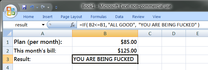 Excel screenshot